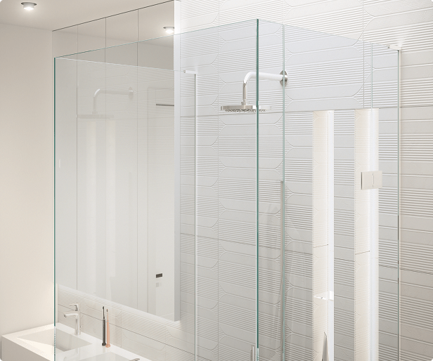 Care and cleaning instructions for ShowerGuard permanent coated glass